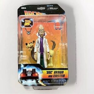 NECA Back To The Future 35th Anniversary Figure - ‘DOC’ BROWN & EINSTEIN Dog